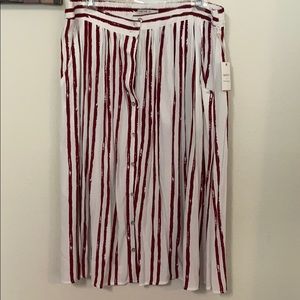 Forever 21 Striped Midi Skirt